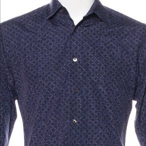 Salvatore Ferragamo geometric print woven shirt